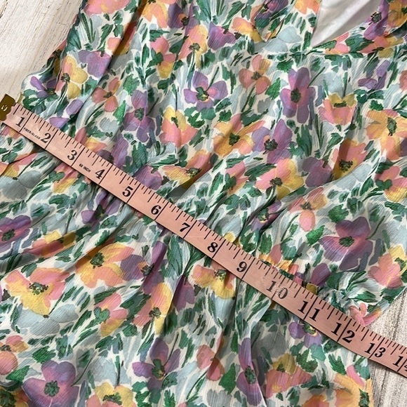 Banana Republic Ruffle Floral MIDI Dress Size Small NWT - Picture 9 of 12